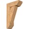 Ekena Millwork Traditional Slat Smooth Bracket w/ Offset Brace, Western Red Cedar, 7 1/2"W x 20"D x 32"H BKT0806X20X32TRA06SWR - alternate 1